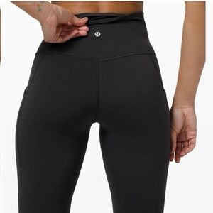 Lululemon Align Womens High-Rise Pant  Pockets 25”  Black Size 6 Yoga Casual (K)